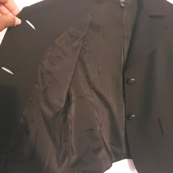 FLASH SALE 🔥 Talbots 100% Wool Black Blazer Jacket Sz 6 Petite - Picture 6 of 12